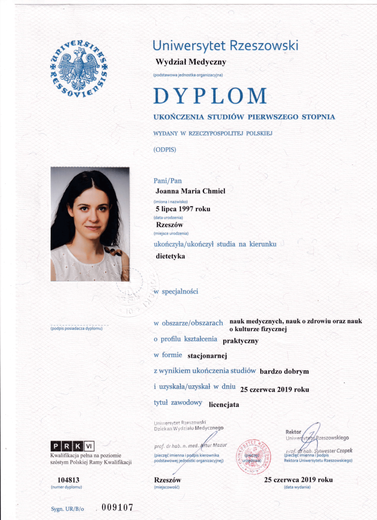 joanna bereś licencjat